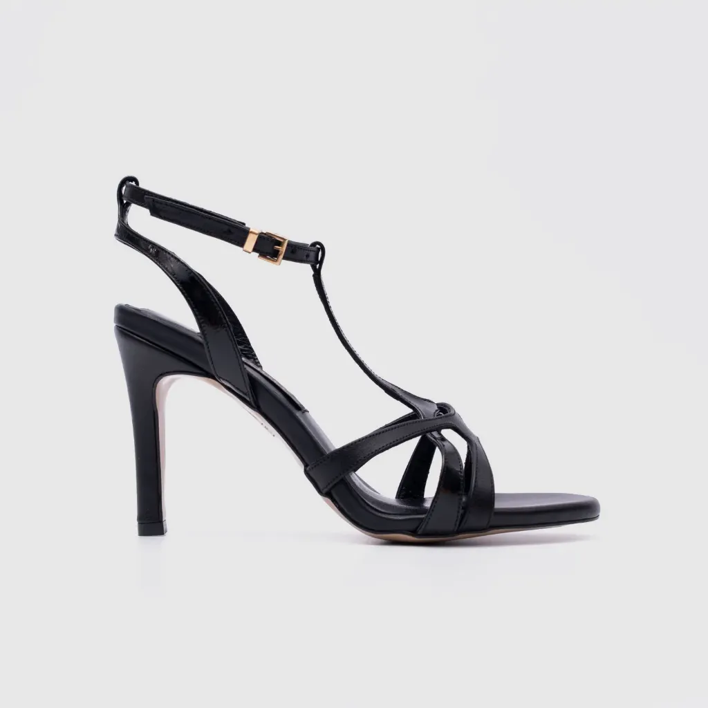Siyah Kadın Klasik Topuklu Sandalet [TG060252] (36)
