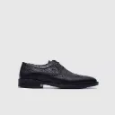 Siyah Erkek Klasik Brogue Ayakkabı [TG052338]
