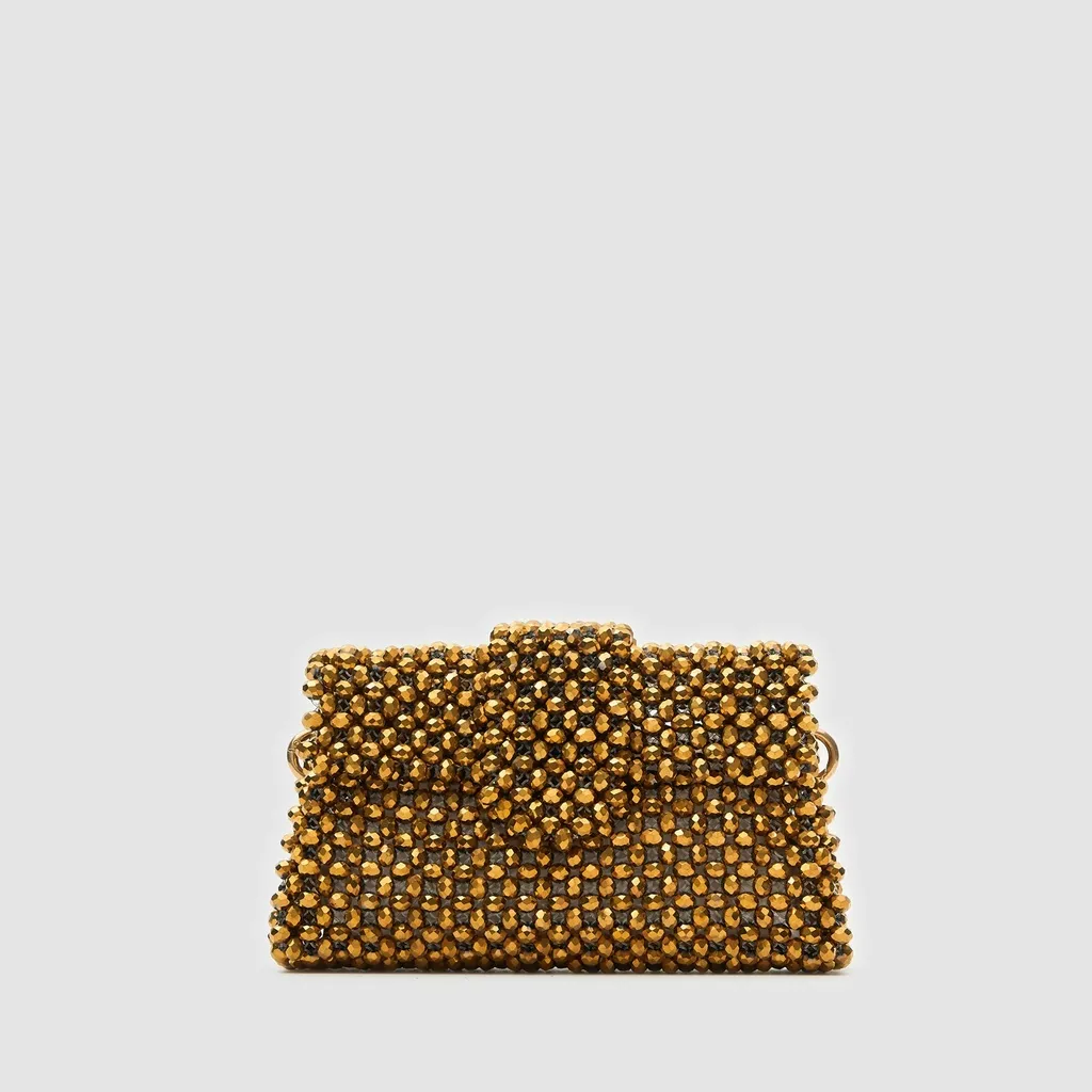 Gold Kadın Smart Casual Kristal Çanta [TG930228]