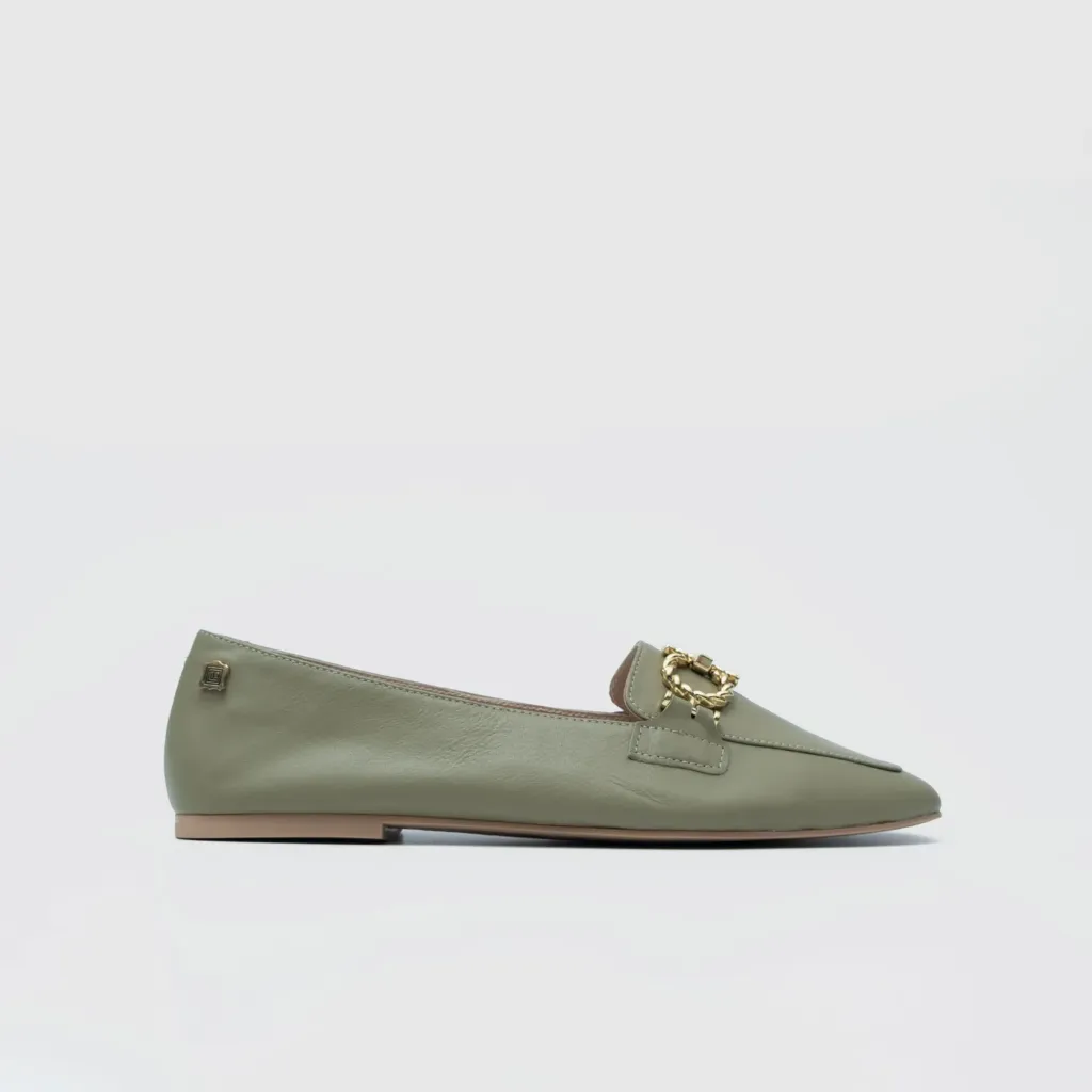 Yeşil Kadın Klasik Loafer Ayakkabı [TG060025] (36)