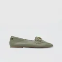 Yeşil Kadın Klasik Loafer Ayakkabı [TG060025]
